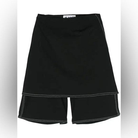 SUNNEI Skirt-Overlay Knee-length Shorts Skort